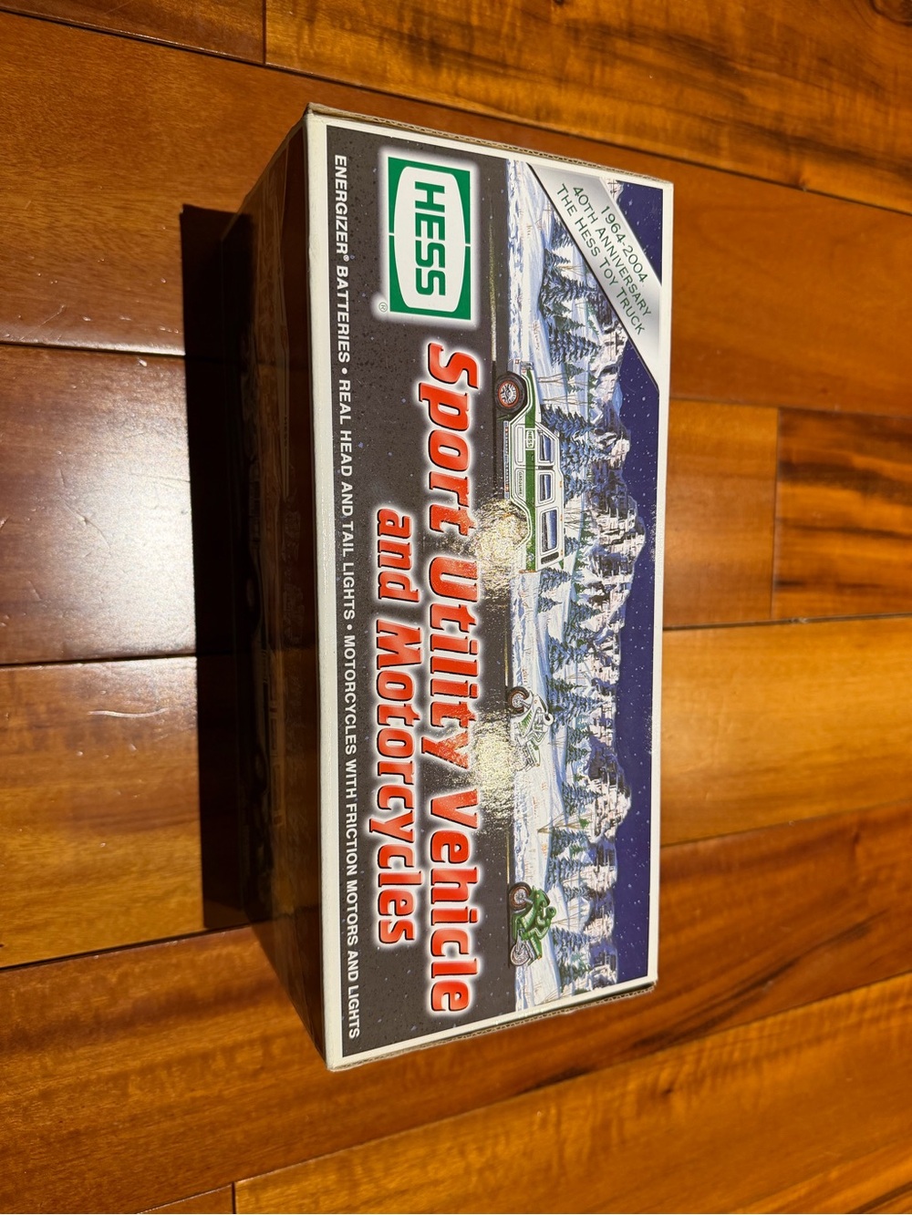 HESS Green Sport Utility Vehicle and Motorcycles Toy Set